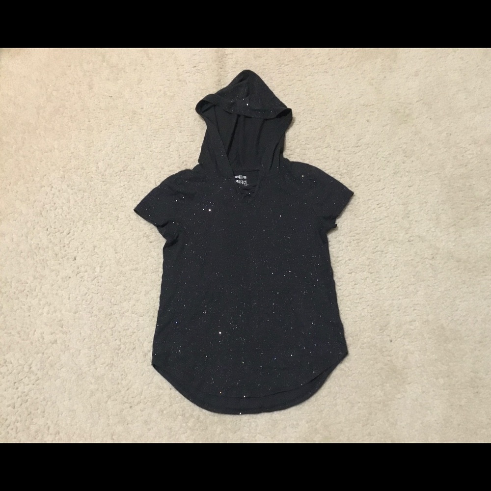 Sparkly Hooded T-shirt
